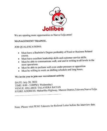oss meaning in jollibee|All Jollibee job titles .